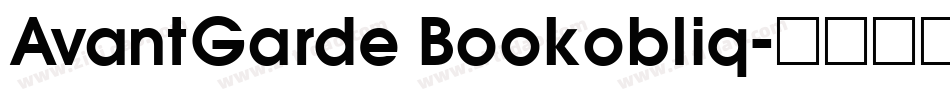 AvantGarde Bookobliq字体转换